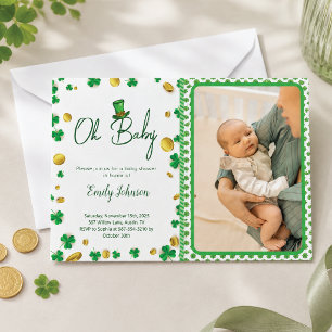 Zum Glück Little One - St. Patrick's Day Baby Show Einladung