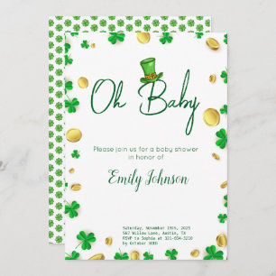 Zum Glück Little One - St. Patrick's Day Baby Show Einladung