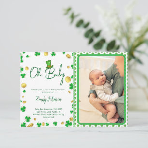 Zum Glück Little One - St. Patrick's Day Baby Show Einladung