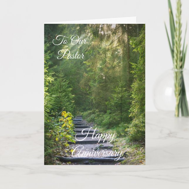 Zum glücklichen Jubiläum unseres Pastors Karte (Vorderseite)