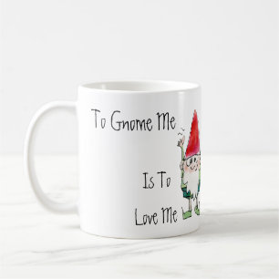 Zum Gnome bin ich zur Liebe ich Cartoon-Tasse Kaffeetasse