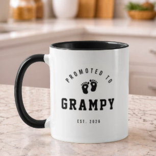 Zum Grampy befördert Neues Opa-Geschenk Tasse