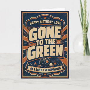 Zum Green Gegangene Ehefrau Geburtstagskarte Karte