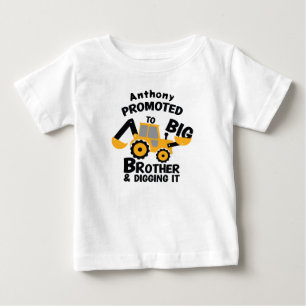 Zum großen Bruder befördert Baby Fine Jersey T-Shi T-shirt