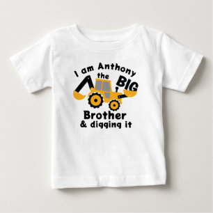 Zum großen Bruder befördert Baby Fine Jersey T-Shi T-shirt