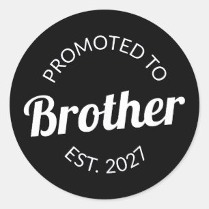 Zum großen Bruder befördert Est 2027 Big Brother I Runder Aufkleber