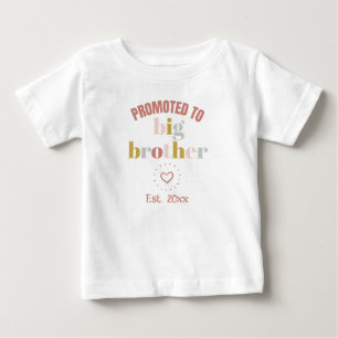 Zum großen Bruder befördert Geburt Neugeborenes Baby T-shirt