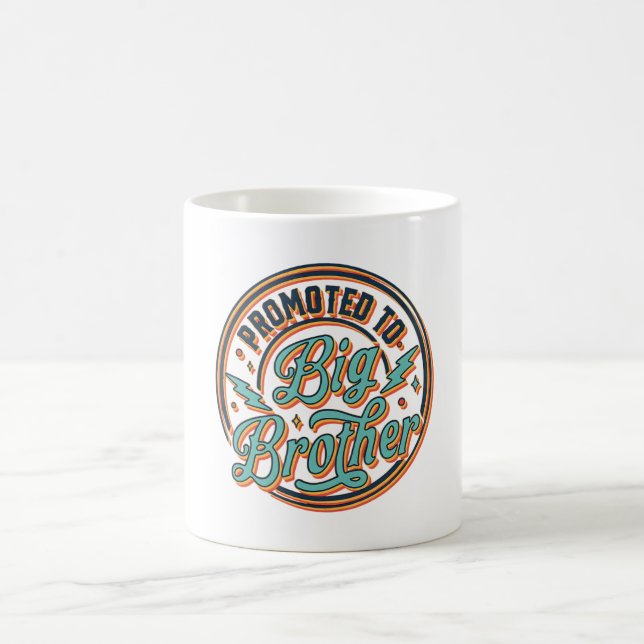zum großen Bruder befördert  Kaffeetasse (Mittel)