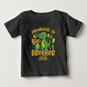 Zum großen Bruder befördert Kleinkind - Jungen Din Baby T-shirt