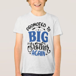Zum großen Bruder befördert, lustiger Kleiner Jung Tri-Blend Shirt