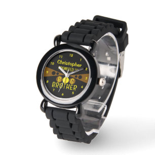Zum großen Bruder gelb braun befördert Armbanduhr