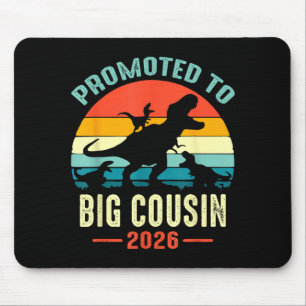 Zum großen Cousin befördert 2026 Dinosaurier T-Rex Mousepad