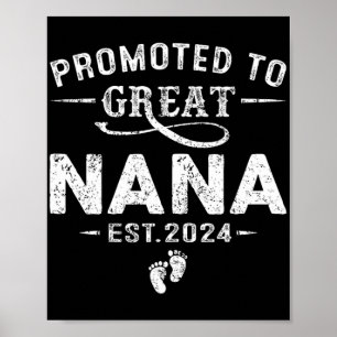 Zum Großen Nana 2024 Mütter Tag erste Mama Poster