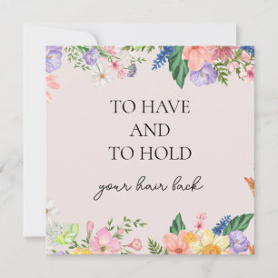 Zum Halten und Halten von Hochzeitsfliegenkarten Einladung