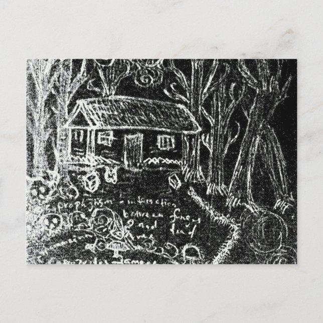 zum Happy End oder zum gebrochenen Herzen Postkarte (Vorderseite)