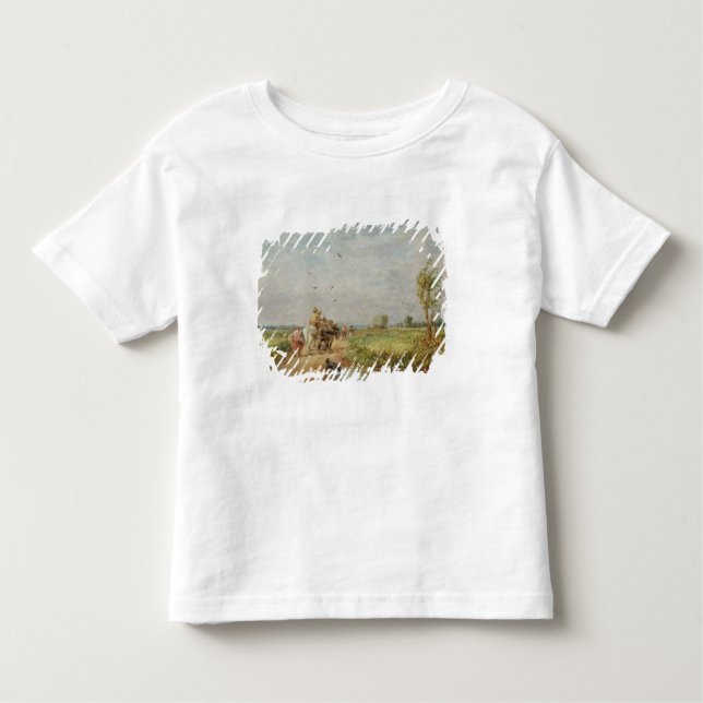 Zum Hayfield gehen, 1853 (Öl auf Millboard) Kleinkind T-shirt (Vorderseite)