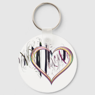 Zum Herz: True Button Key Ring Schlüsselanhänger