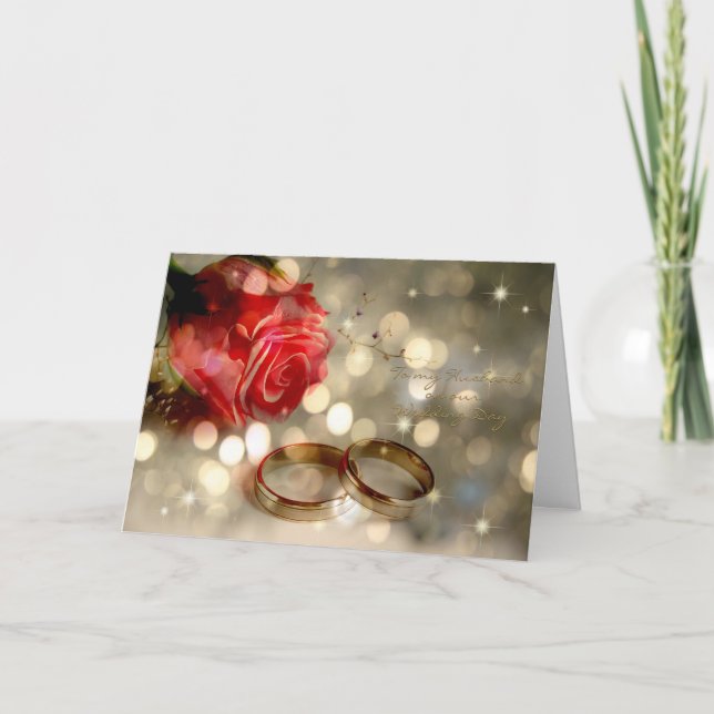 Zum Hochzeitstag meines Ehemanns Karte (Vorderseite)