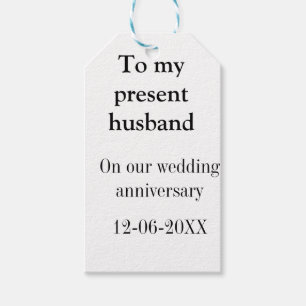 Zum Hochzeitstag meines Mannes Namen Datum hinzufü Geschenkanhänger