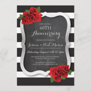 Zum Hochzeitstag Silver Diamond 60. 25. Einladung