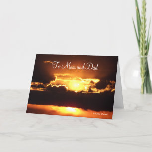 Zum Hochzeitstag von Mama und Papa Karte