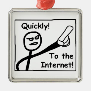 Zum Internet Ornament Aus Metall