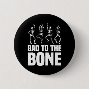 Zum Knochenkelett Funny Halloween Skelett Button