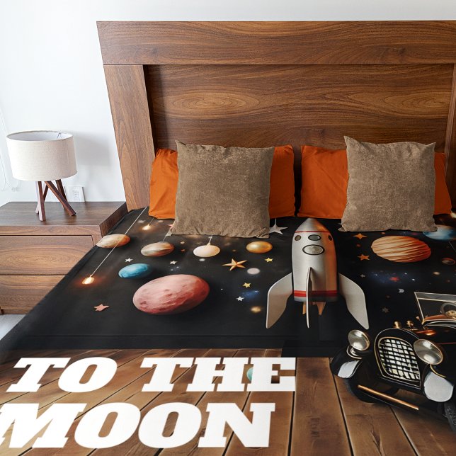Zum Mond Fleecedecke (Von Creator hochgeladen)
