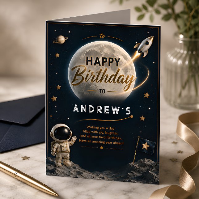 Zum Mond Geburtstag Karte (Von Creator hochgeladen)