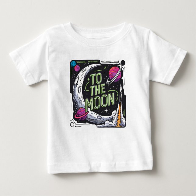 Zum Mond! $GME $AMC $NOKshirt Baby T-shirt (Vorderseite)
