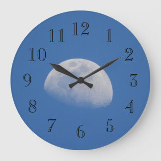 Zum Mond Große Wanduhr