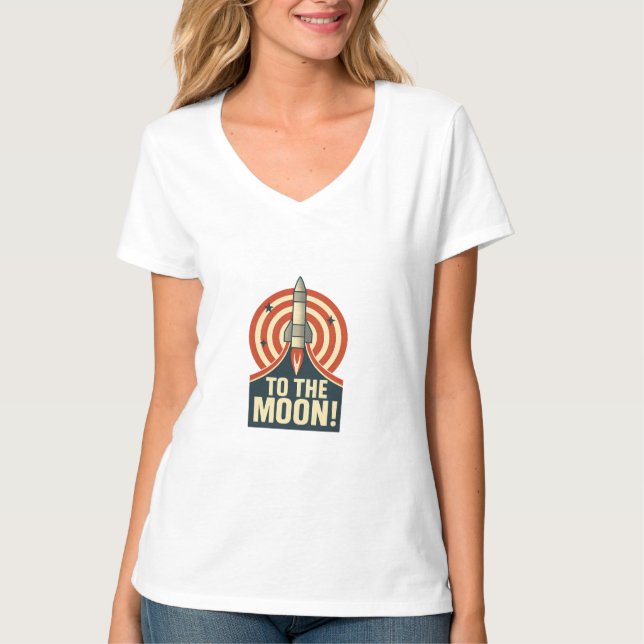 Zum Mond! T-Shirt (Vorderseite)