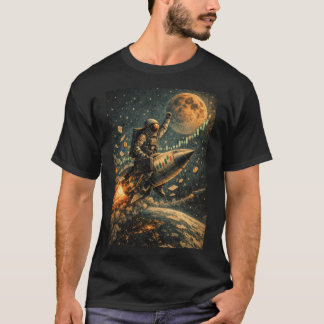 Zum Mond - Trading Astronaut, Forex, Krypto T-Shirt