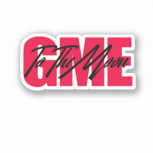 Zum Mondsticker Aufkleber