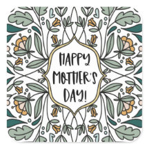 Zum Muttertag florale Illustrationen