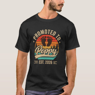 Zum Oma/Opa Befördert Est 2026 Enkelkind Ankündigu T-Shirt