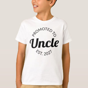 Zum Onkel Befördert Erw. 2027 Neuer Onkel I T-Shirt