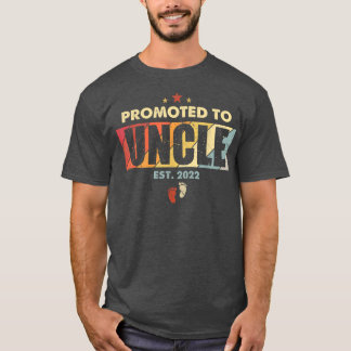 Zum Onkel befördert Est 2022 Männer Vintage Erste T-Shirt
