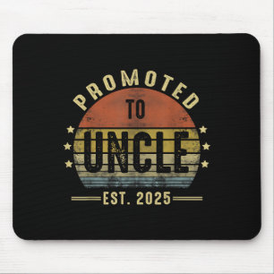 Zum Onkel befördert Est 2025 Neuer Onkel Vatertag  Mousepad