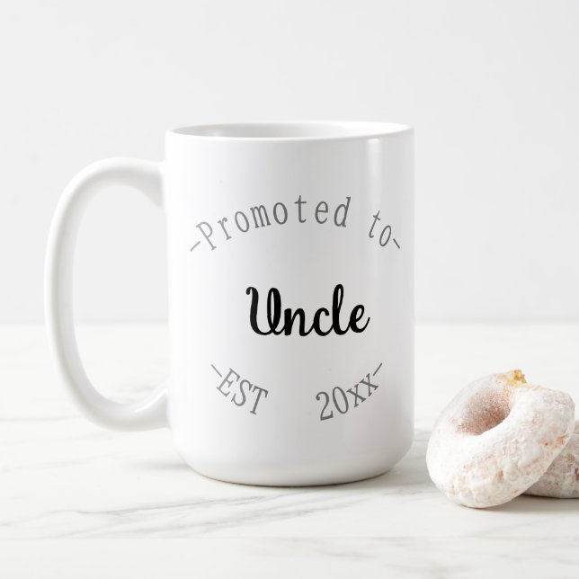 Zum Onkel befördert Kaffeetasse (Mit Donut)