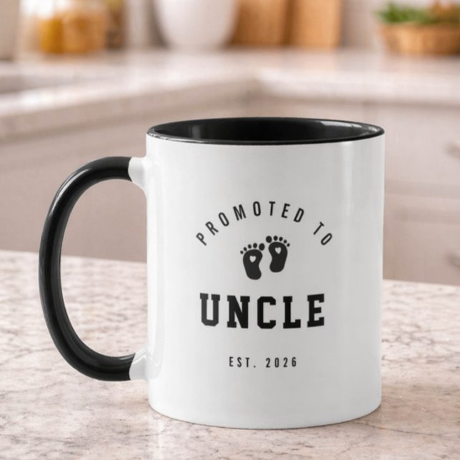Zum Onkel befördert Neuer Onkel Geschenk Tasse (Von Creator hochgeladen)