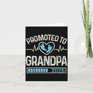 Zum Opa befördert 2026 Baby erwartet bald Opa zu s Karte