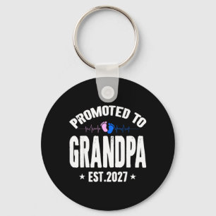 Zum Opa befördert 2027 Lustiges Shirt für neue Schlüsselanhänger