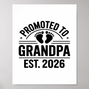 Zum Opa befördert, ca. 2026, Lustiger Neuer Opa Poster
