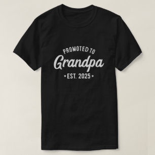 Zum Opa Befördert Est 2025 Werden Großvater T-Shirt