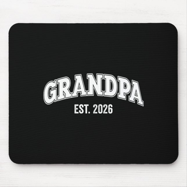 Zum Opa Befördert Est 2026 Bald Opa Lo Mousepad (Vorne)