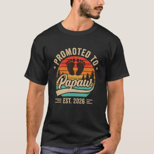 Zum Opa Befördert Est 2026 Großeltern Baby Ankündi T-Shirt
