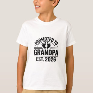 Zum Opa befördert, Est. 2026, Lustiger Neuer Opa T-Shirt