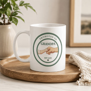Zum Opa befördert Est. 20XX Kaffeetasse