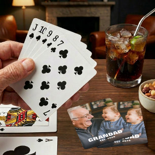 Zum Opa Befördert Etabliertes Foto Spielkarten